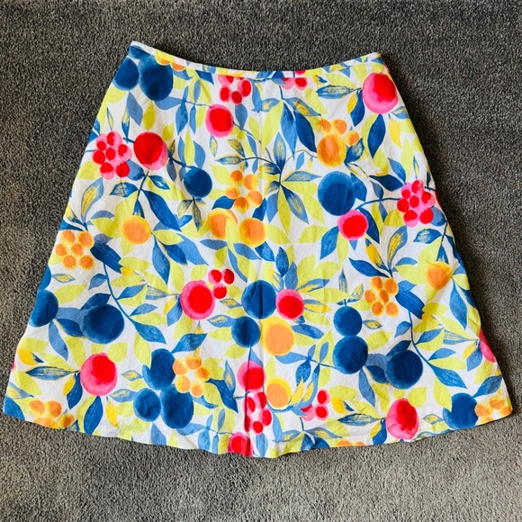 Talbots | Floral & Citrus A-Line Skirt - Picture 2 of 6